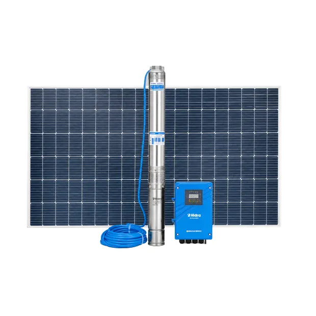 Bomba Sumergible Solar 4HP UAP Con Paneles Y Controlador (4SLR225-3/385)
