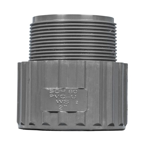 Adaptador PVC Macho 75mm x 2 
